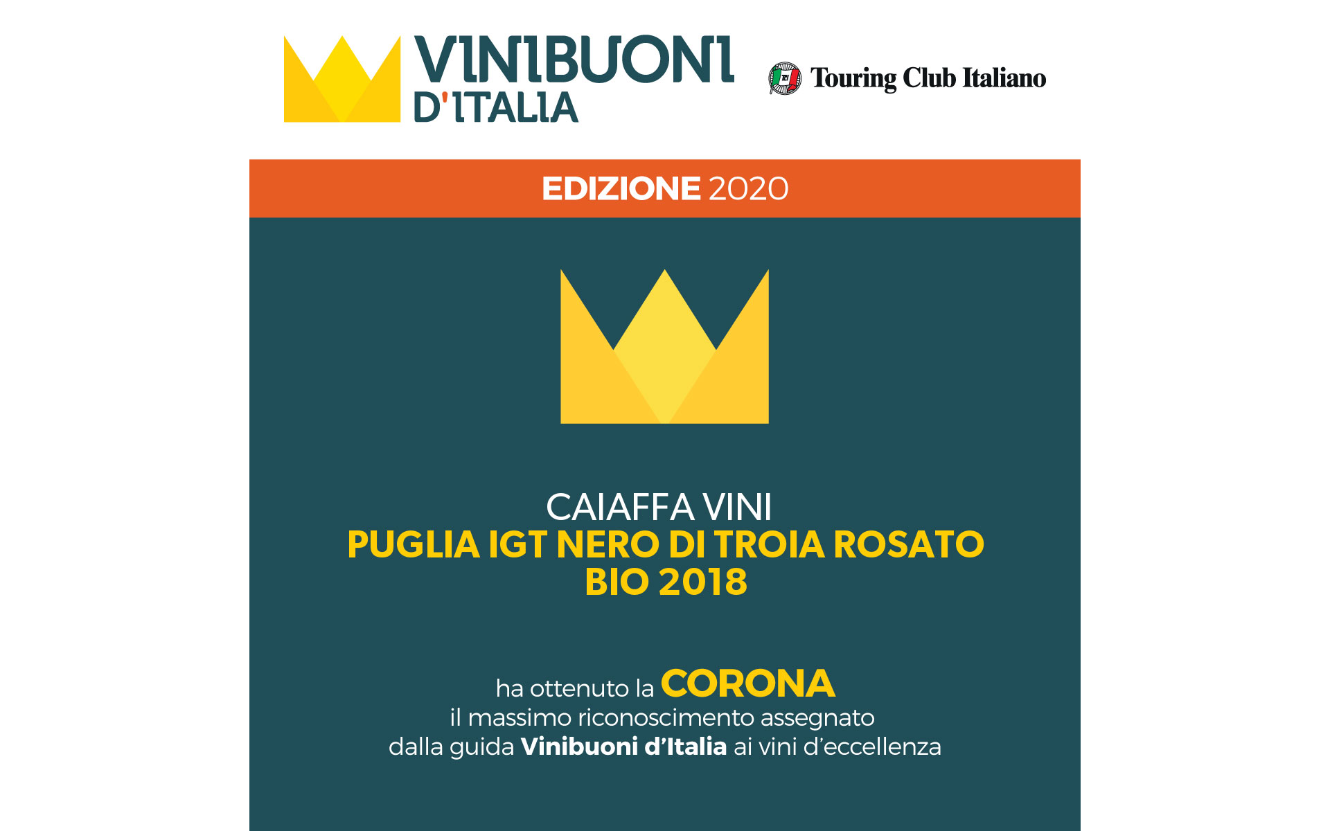 Vinibuoni d’Italia 2020 – Corona